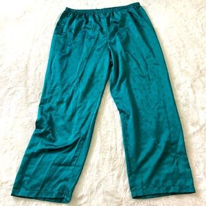 Green lounge pants